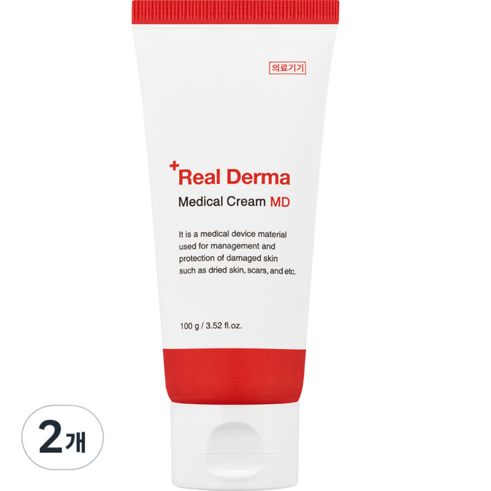 리얼더마 메디컬 크림 MD, 100ml, 2개