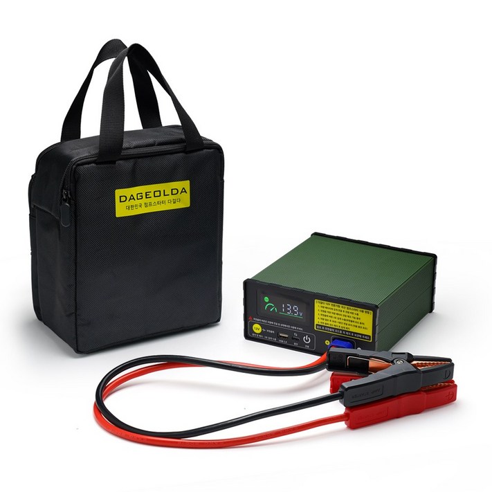 다걸다 국산 12V 전용 전문가형 점프스타터 JUMP40000S 대용량 자동충전 배터리 방전 트럭 농기계 선외기