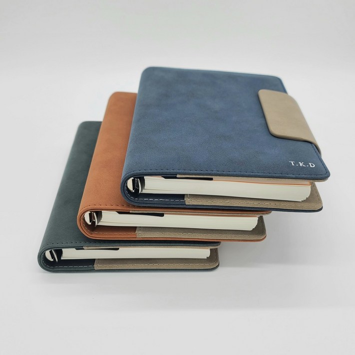 2025 이니셜스 스테디셀러 다이어리  이니셜 무료 회사 로고 각인, 스웨이드 와이드브라운