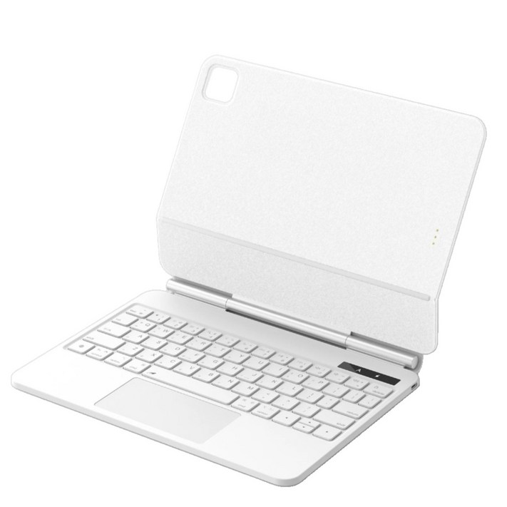 구조독 매직키보드 A1933 화이트 아이패드 프로에어 11인치 전용 포고핀 연결 패스쓰루 충전 아이패드키보드 케이스, 1개, 화이트, 프로 11 20182022 M2