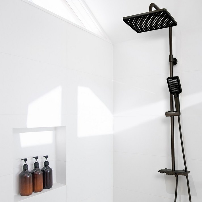 욕실 빗줄기 욕조 샤워 수전 국내산 화장실 피아노 레인 샤워기 교체, 1개, 그레이 피아노 해바라기수전