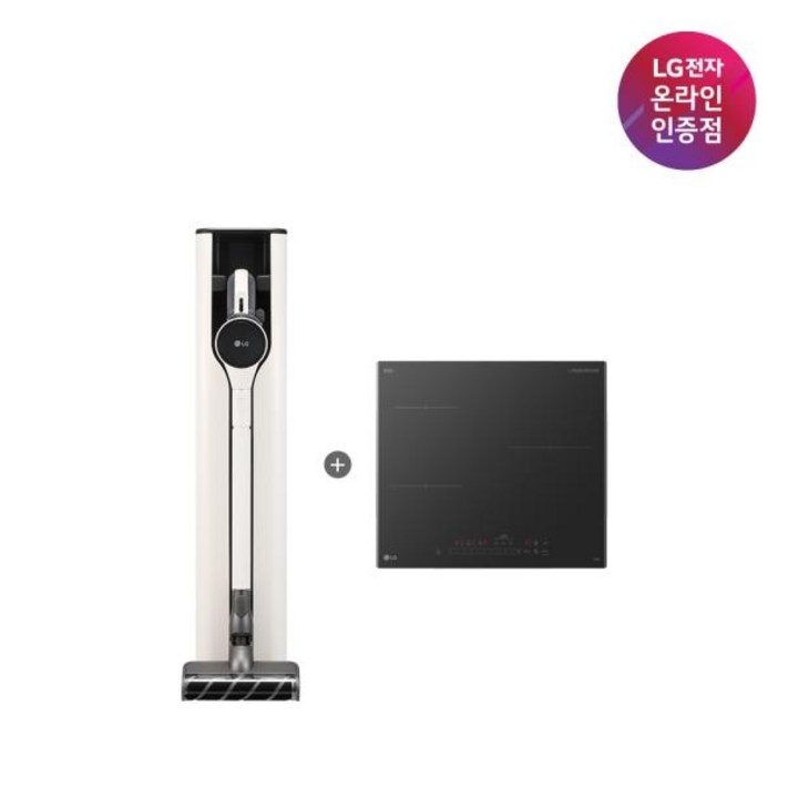 LG전자 세트상품 코드제로 오브제컬렉션 A7 Core카밍베이지DIOS 전기레인지 인덕션 3구블랙 A727WA  BEI3ASB2OE