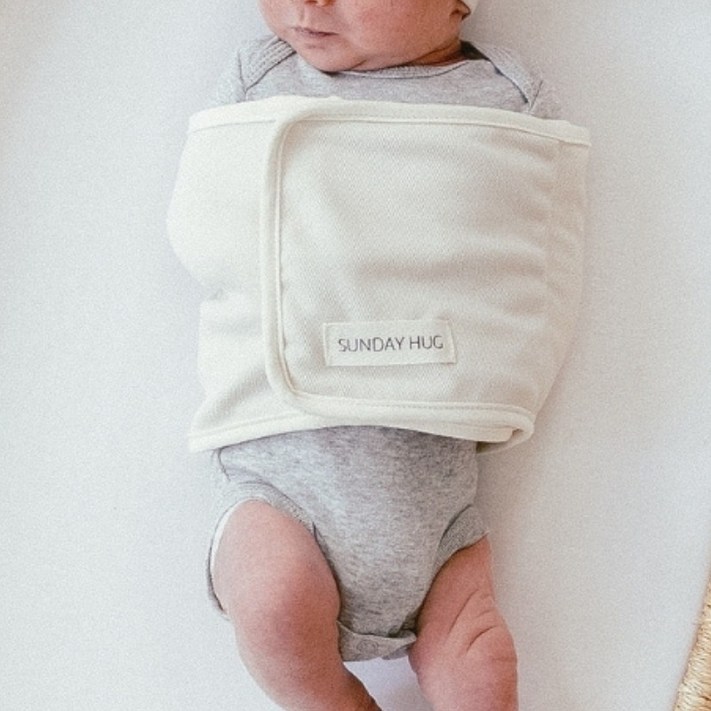 썬데이허그 꿀잠 스와들 스트랩 무소음 벨크로 속싸개 출산선물 모로반사 방지