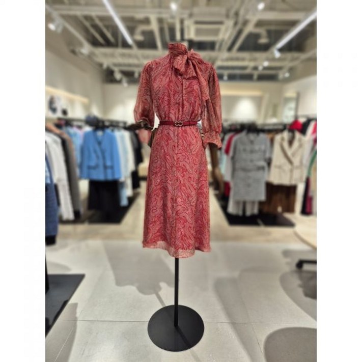 모조에스핀 스카프넥 벨티드 원피스 s252mse002