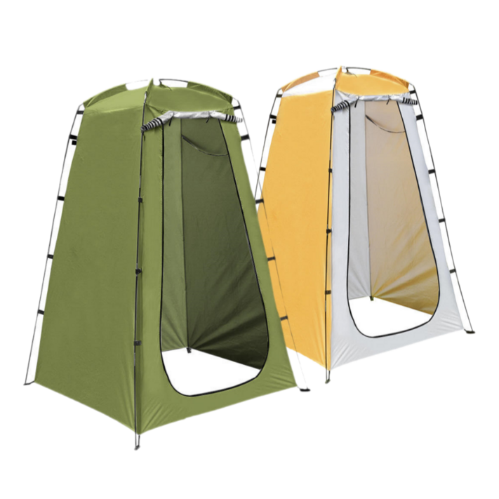 비오 샤워 텐트 야외 낚시 부스 휴대용 간이 캠핑 탈의실 화장실, 1개, 옐로우
