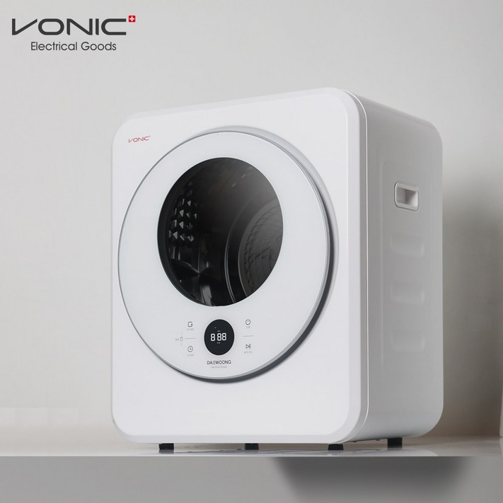 보닉 스퀘어 AI 미니 의류건조기 4KG UVC살균 소형의류건조기 벽걸이 미니건조기 원룸건조기 스텐인리스 드럼 양방향회전 IPX4 생활방수 신발건조기 빨래건조기, 건조기