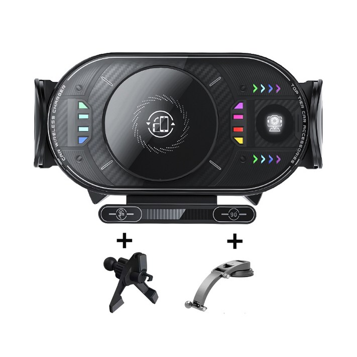 SEVOREN 차량휴대폰거치대 플립 대화면 호환 무선충전 차량용 핸드폰거치대 맥세이프거치대차량용 고속 무선충전 거치대 송풍구형대쉬보드형