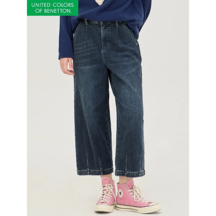 베네통 항아리 배기핏 데님 팬츠 BADPA4561 2488883