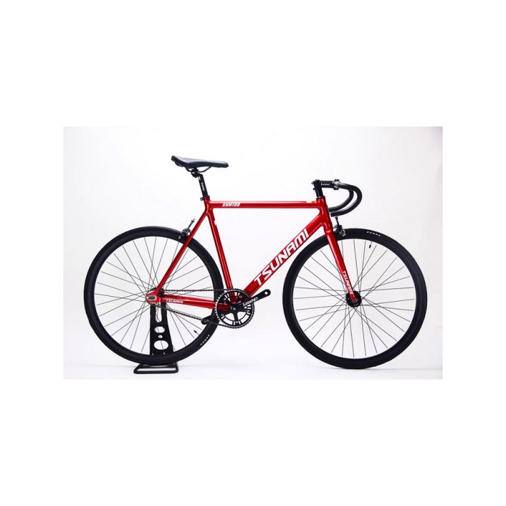 쓰나미픽시 자전거 카멜레온 알루미늄 완차 레드와인