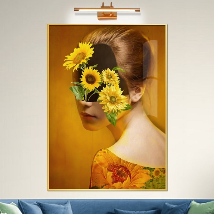 보고아트 꽃의 여인 여자 인물 추상화 북유럽 그림 감성 인테리어 액자, 12번 꽃의 여인 H 해바라기
