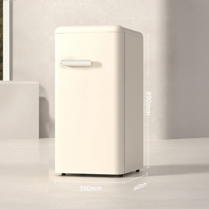 쉼프레 레트로 미니 냉장고 소형 냉장고 음료 냉장고 가정용, NEW 122L 레트로 화이트