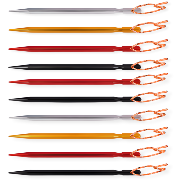 캠핑 텐트 고정핀 알루미늄 텐트팩 고강도 타프팩, 10개