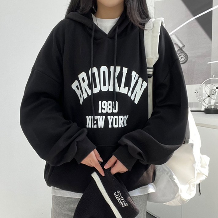 기모추가,사이즈선택뉴욕 브루클린후드티