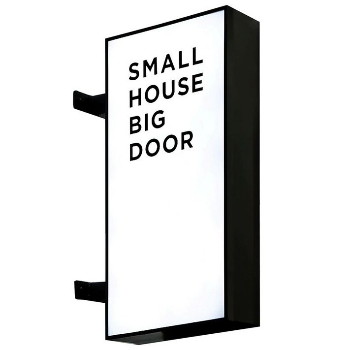 포인트 돌출간판 led 라이트 박스 카페 입간판 야외 프레임 외부 매장 무드등 실외 사각