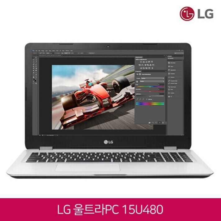 LG전자 울트라북 화이트 노트북 15U480 듀얼스토리지 8세대 코어i58250U 램8GB SSD128GHDD500G 윈10 탑재