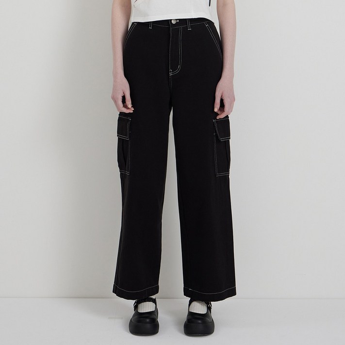 앤디아더 여성용 스트레이트핏 면 카고팬츠 5 COLOR