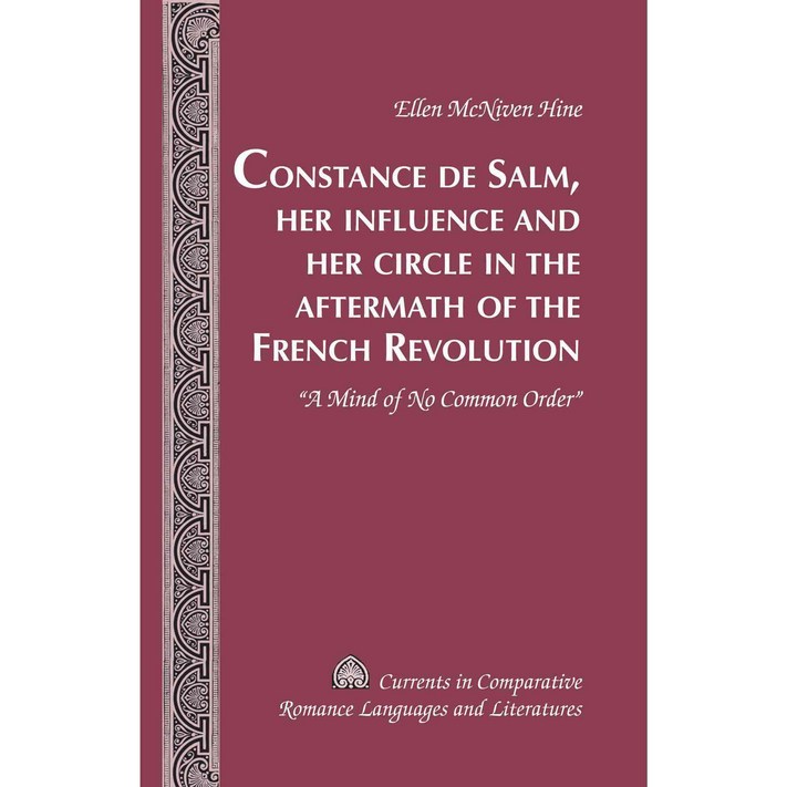 Constance de Salm Her Influence and Her Circle in the Aftermath of the French Revolution ...