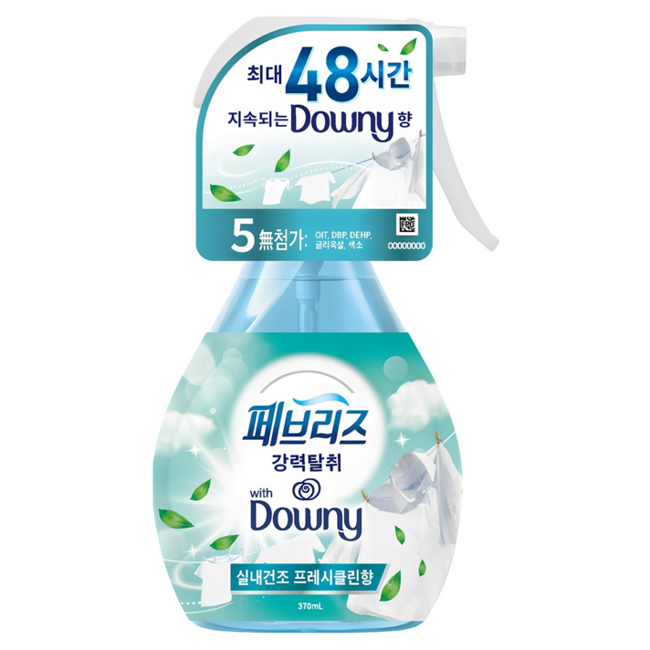 페브리즈 다우니 섬유탈취제 실내건조 프레시클린향 본품 페브리즈 다우니 섬유탈취제 실내건조 프레시클린향 본품