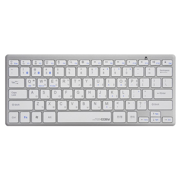 코시 멀티페어링 미니 블루투스 키보드 KB3140BT, KB3140BT, 실버, 텐키리스 코시 멀티페어링 미니 블루투스 키보드 KB3140BT, KB3140BT, 실버, 텐키리스