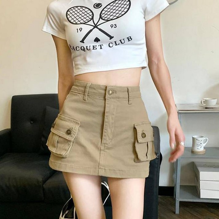 엘쏘 A라인 카고 미니 스커트 엘쏘 A라인 카고 미니 스커트