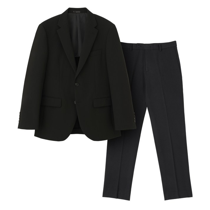 맨잇슈트 남성용 베이직 솔리드 춘하 스트레치 정장 재킷  팬츠