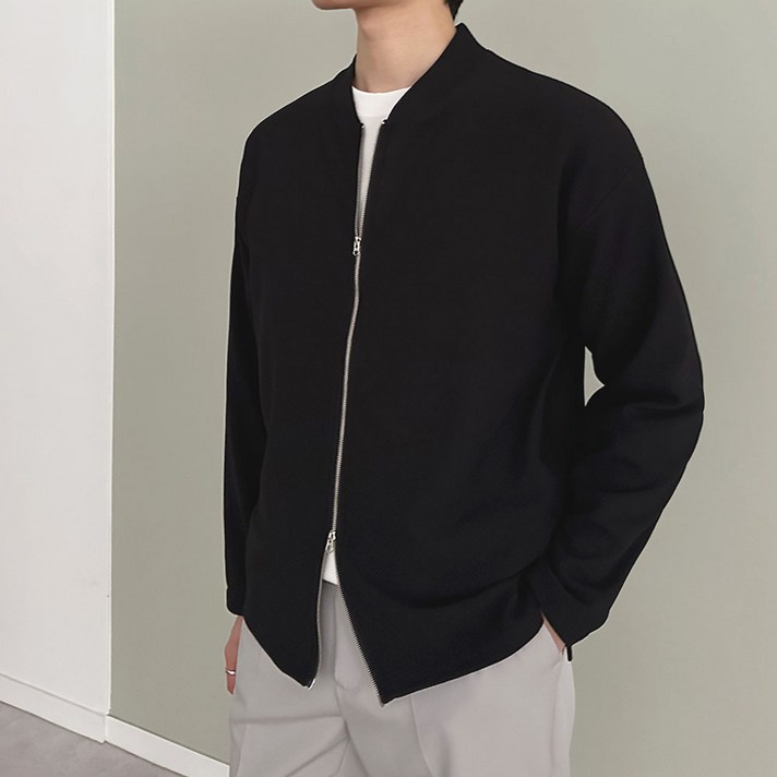 단군 남성용 엠보 투웨이 집업 가디건 LWC028