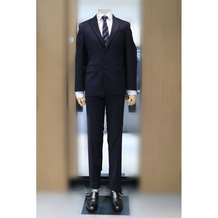 매장정품 renoma FW 한정수량 네이비 모혼방 고퀄리티 무광택 스판정장 RQDMSJ60ANW 642563