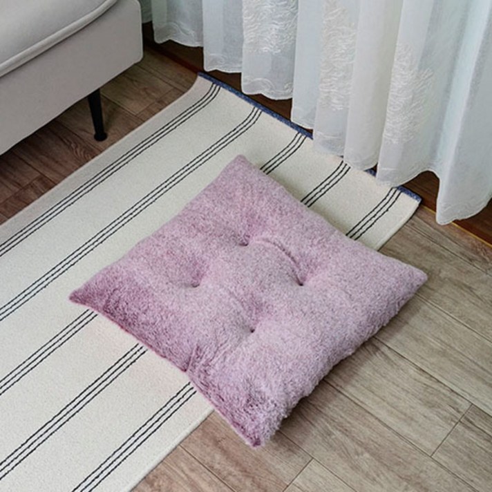 샤이나 토끼털 사각방석 45cmX45cm