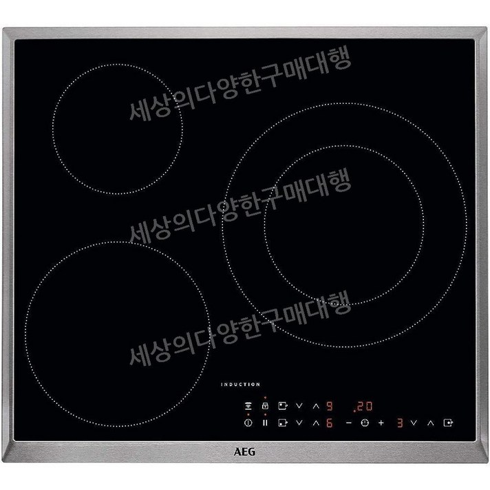 AEG IKB63301XB 아에게3구 인덕션 28cm 스텐프레임 파손보험포함