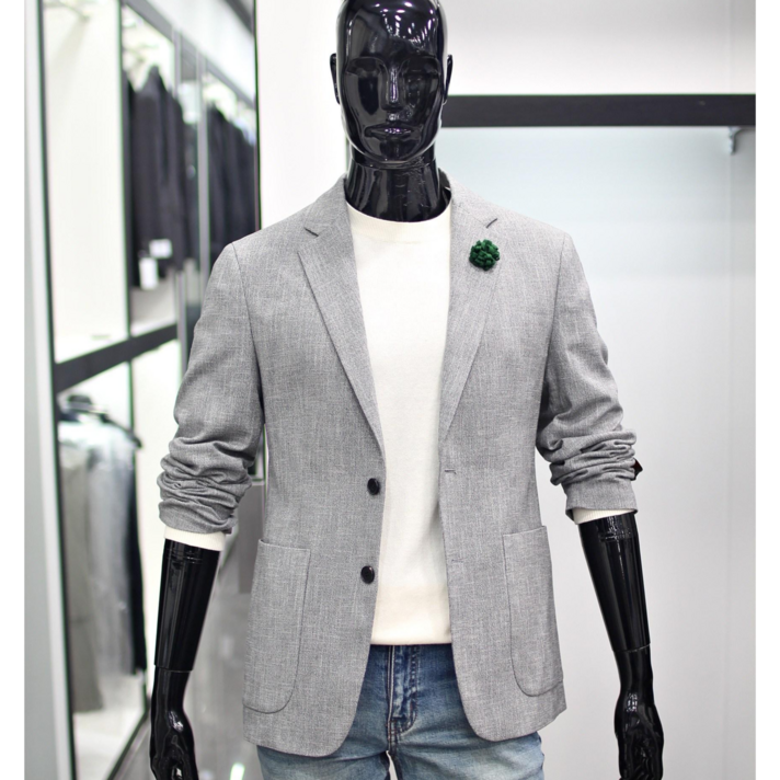 킨록 24SS 이태리수입원단 폴텍스FORTEX 린넨자켓 CHJ03