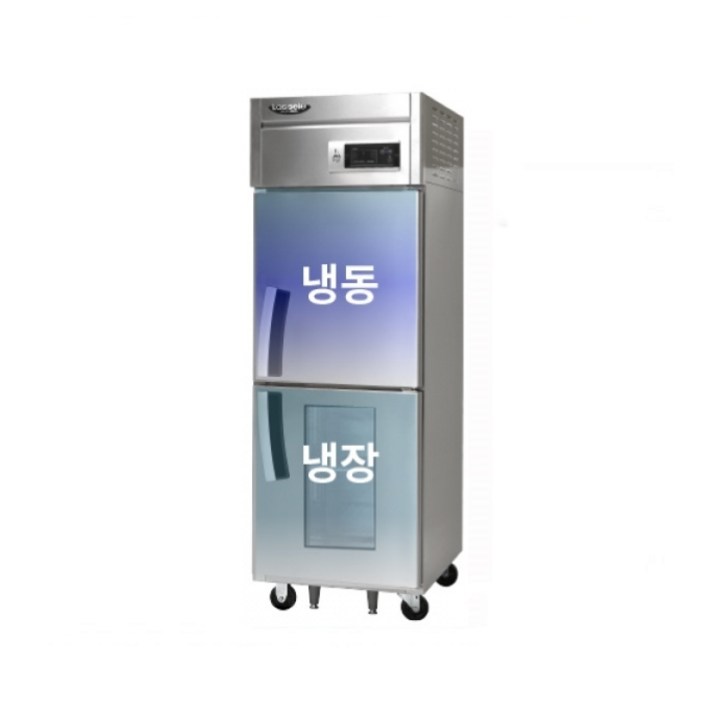 라셀르 25박스 냉장고 기존12냉동 LD625RF1G 1유리문 직냉식 600L급