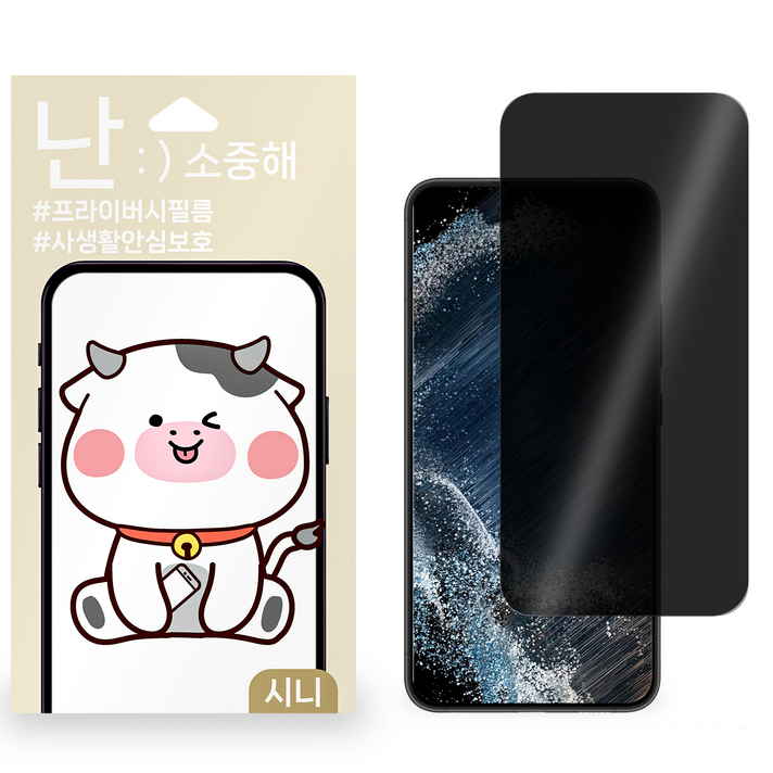 핸드폰 사생활보호 액정보호 필름, 2개