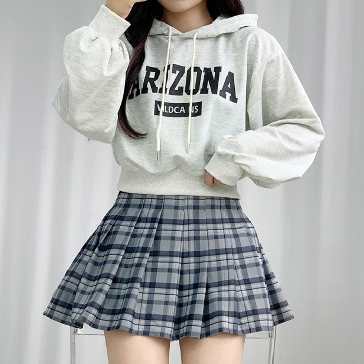 아리나 크롭 후드티 핏보장 학생 크롭후드티 가을옷 겨울옷 학생후드티 오버핏후드티 루즈핏 세미크롭 놀이공원 교복후드티 가을후드티 학생 후드 레터링 크롭후드