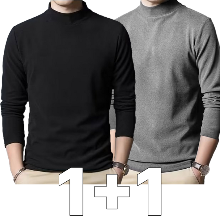 더놀자 겨울작업복 기모 보온 목폴라 티셔츠 11
