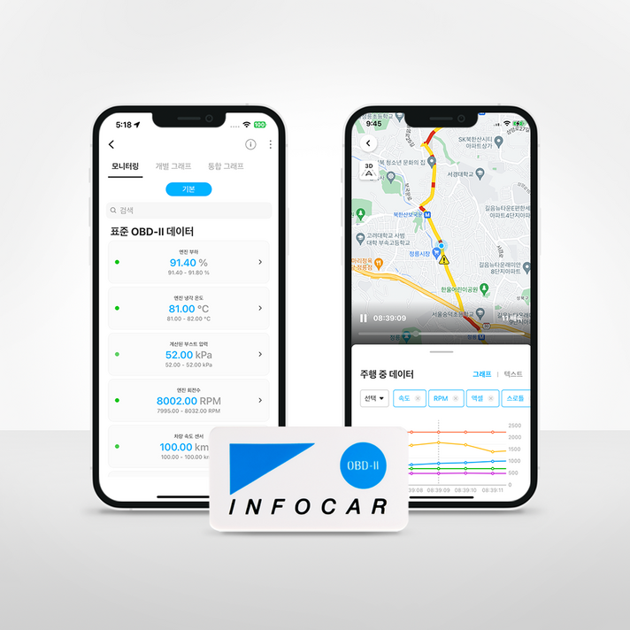 인포카 자동차 스캐너 IO180IH android, iOS동시호환 OBD2 ELM327 자동차 진단기