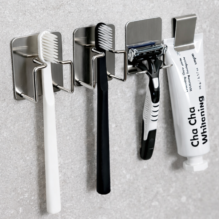 304 스텐 무타공 칫솔 거치대