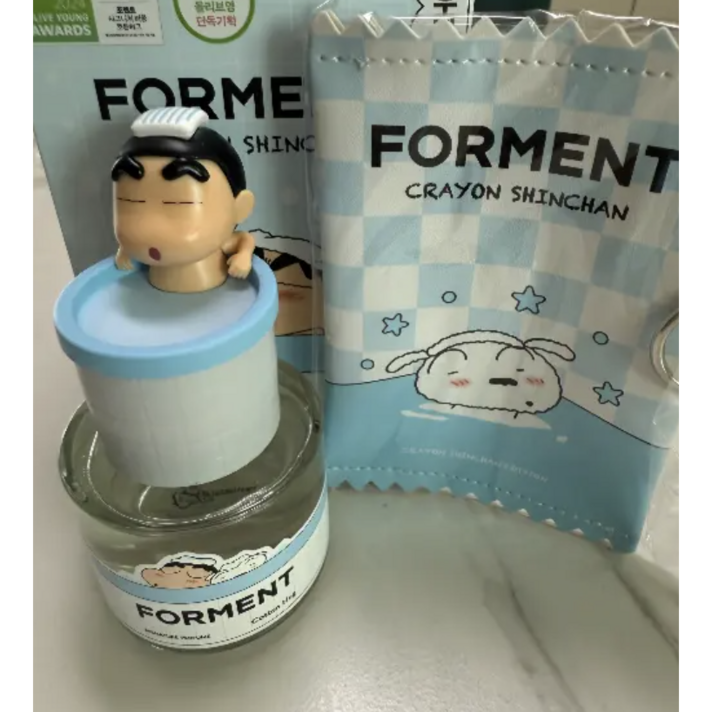 포맨트 시그니처 퍼퓸 코튼허그 짱구에디션 향수 기획셋트향수공용기