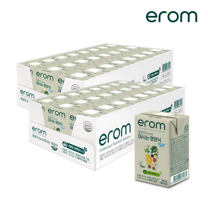 이롬 황성주박사의 마시는 영양식 라이트 140ml 2케이스 유통기한 25년 2월 25일, 48개, 140ml 이롬 황성주박사의 마시는 영양식 라이트 140ml 2케이스 유통기한 25년 2월 25일, 48개, 140ml