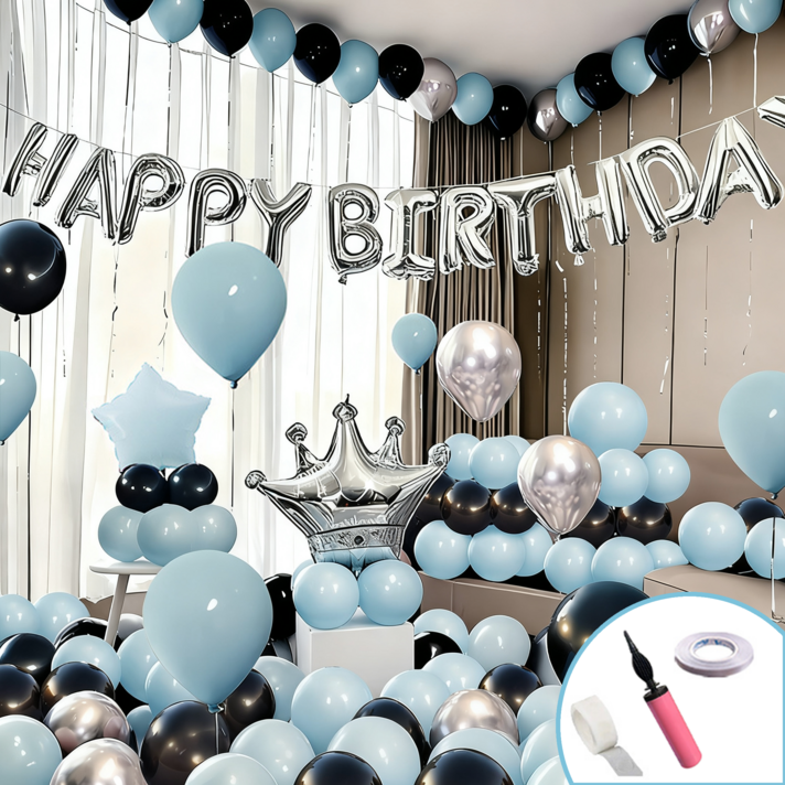 콜콜러브 생일 파티 풍선 세트 파티 장식 생일가족 모임기념일 장식 배경 세팅 사진 찍기 너무 예뻐요