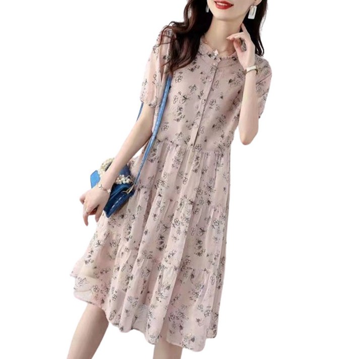 헨리넥 반팔 원피스 DPRKGI5 헨리넥 반팔 원피스 DPRKGI5