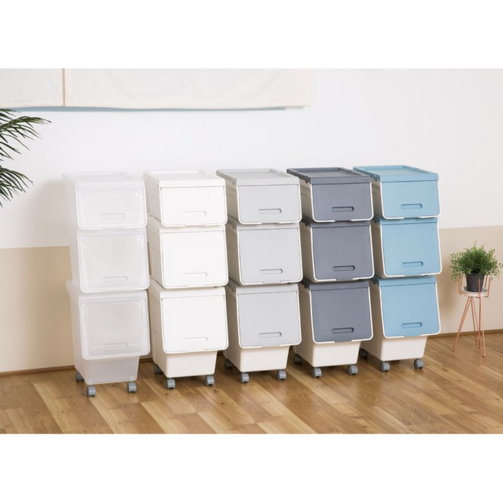 루맥스 슬라이딩 스토리지박스수납박스리빙박스 슬림형1박스 4개입