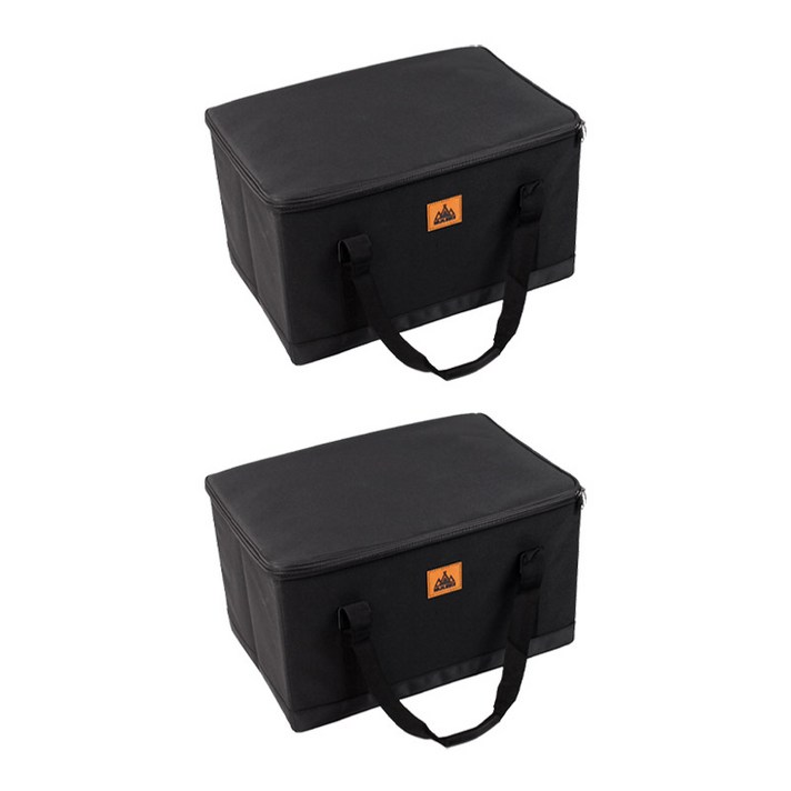 쿨맨 다용도 하드케이스 캠핑가방 L, 하드케이스 캠핑가방 L  블랙, 1단, 2개