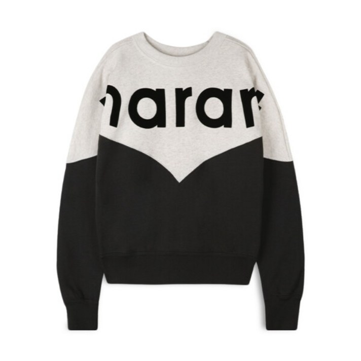 ISABEL MARANT 이자벨마랑 여성 에뚜왈 휴스턴 페디드 블랙 맨투맨 SW0006FA A1M08E 02FK