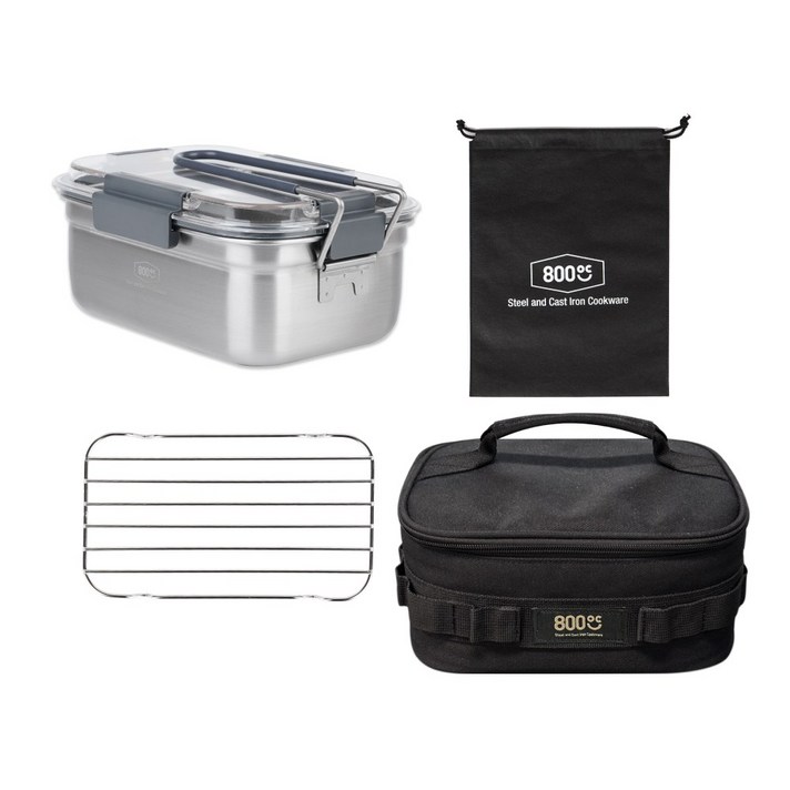 800도씨 캠핑 코펠 스텐 반합 가방세트