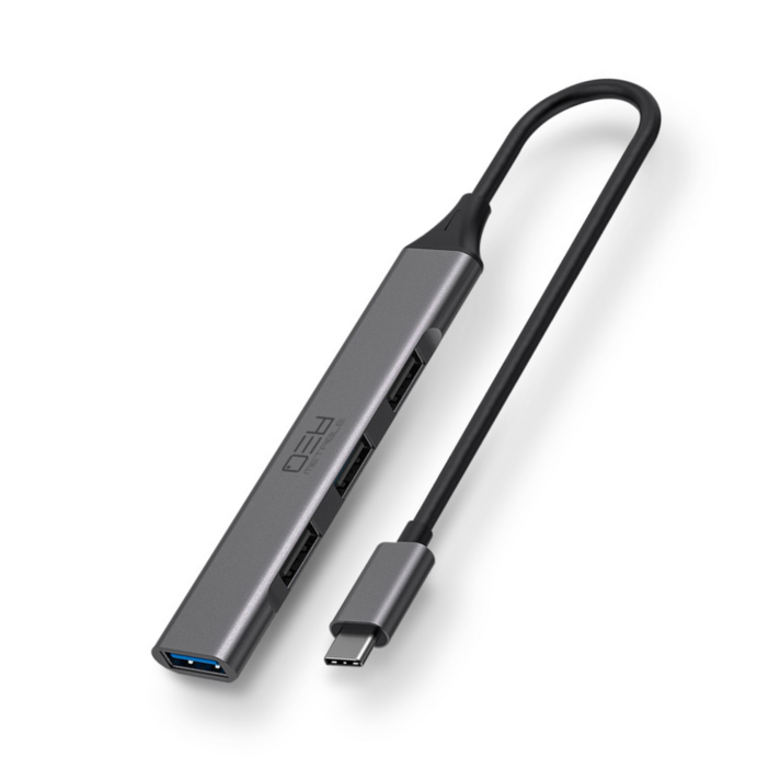 메타블 초슬림 USB허브 4포트 C타입 USB3.02.0 허브, 1개