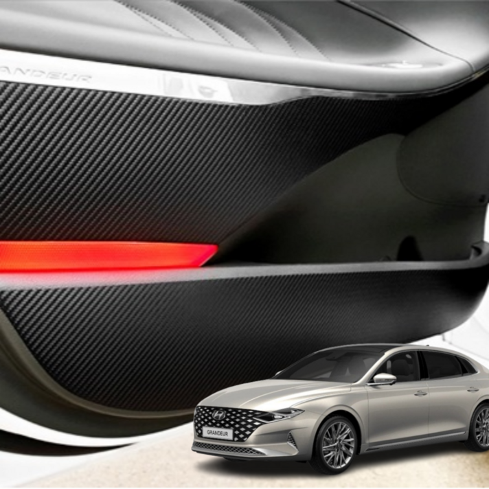 더뉴 그랜져 블랙 카본 도어커버 몰딩 튜닝 용품