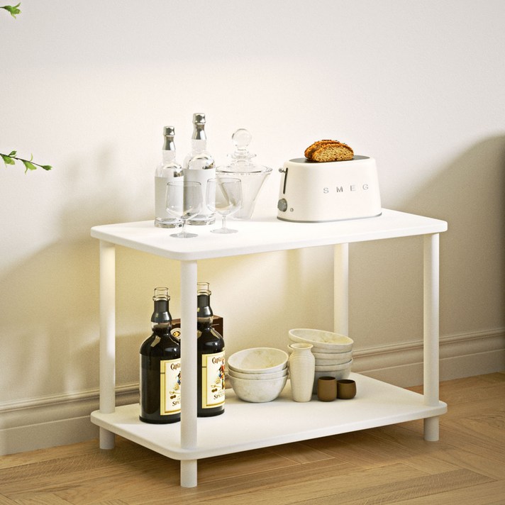 명신 키키 다용도 선반 수납장, 화이트, 1개