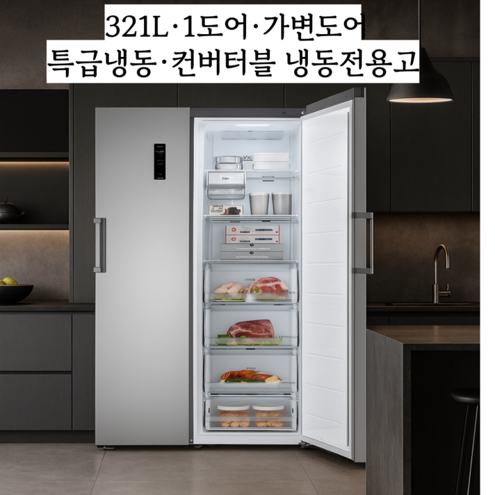 LG전자 원도어 321L 냉동고