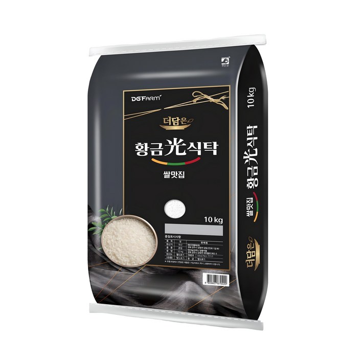 더담은 황금빛식탁 백미, 상등급, 10kg, 1개