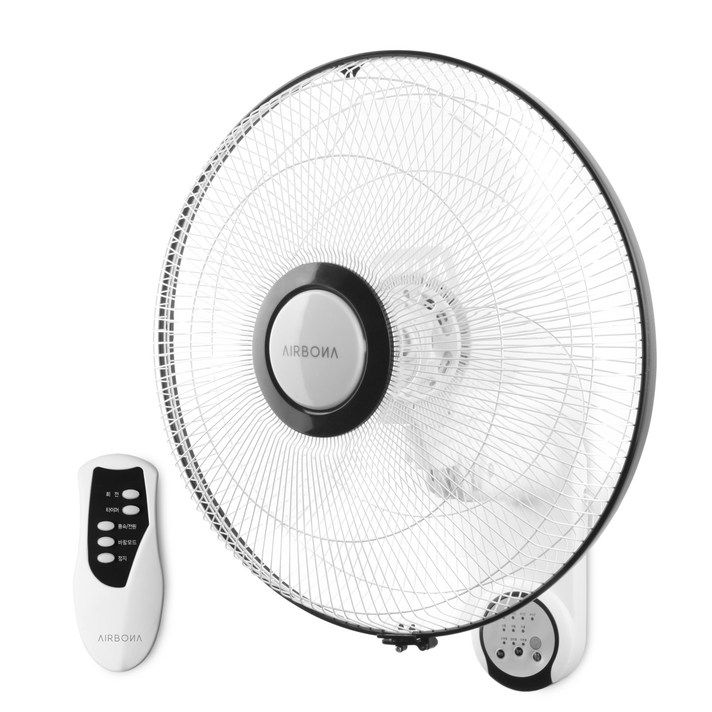에어보나 벽걸이형 리모컨 가정 업소용 선풍기 40cm AB09WFR